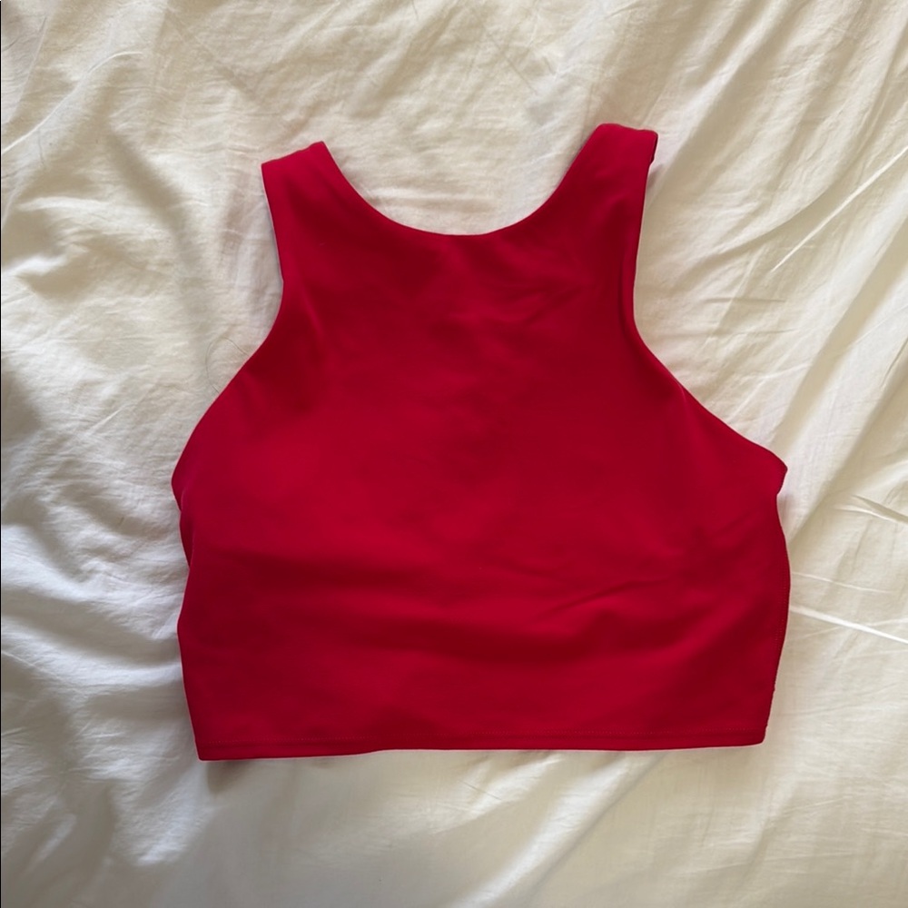 red athleta tank top size s